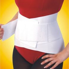 A white support brace